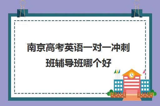 南京高考英语一对一冲刺班辅导班哪个好(高中英语补课机构哪家好)