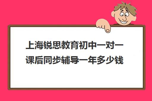 上海锐思教育初中一对一课后同步辅导一年多少钱（初中生网上补课哪家好）