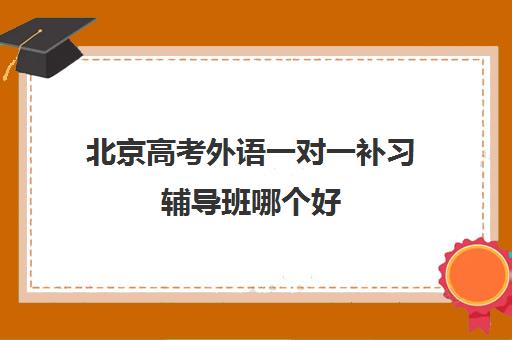 北京高考外语一对一补习辅导班哪个好