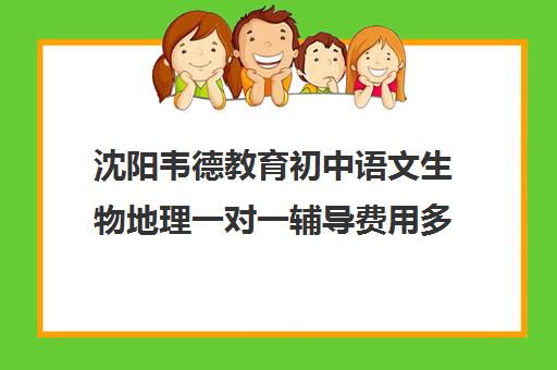 沈阳韦德教育初中语文生物地理一对一辅导费用多少钱(沈阳补课机构排行榜)