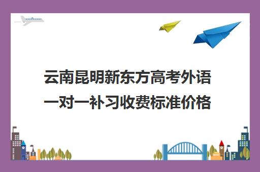 云南昆明新东方高考外语一对一补习收费标准价格一览