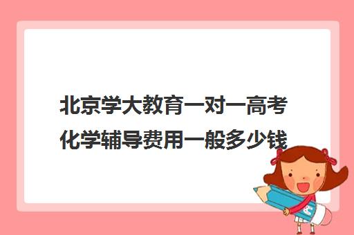 北京学大教育一对一高考化学辅导费用一般多少钱（初中一对一辅导哪个好）