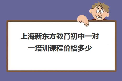 上海新东方教育初中一对一培训课程价格多少(新东方课程价格表)