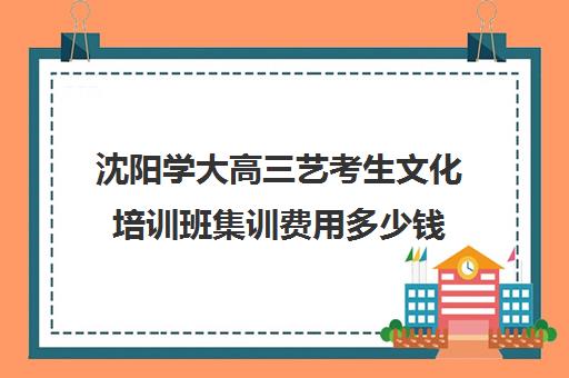 沈阳学大高三艺考生文化培训班集训费用多少钱(高三集训文化课哪家强)