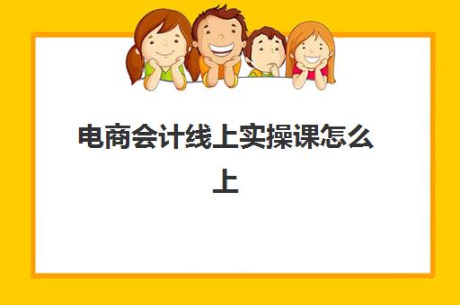 电商会计线上实操课怎么上(电商会计与普通会计的区别)