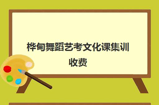 桦甸舞蹈艺考文化课集训收费(艺考文化课集训学校哪里好)