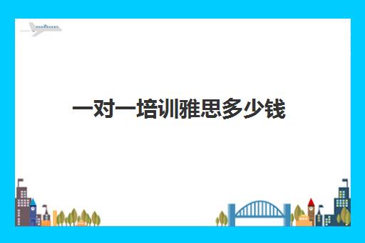 一对一培训雅思多少钱(雅思一对一课程多少钱)