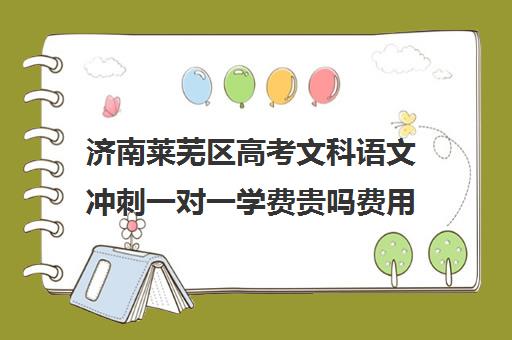 济南莱芜区高考文科语文冲刺一对一学费贵吗费用多少钱(济南高中一对一辅导哪家好)