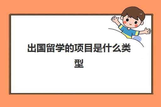 出国留学的项目是什么类型(留学可以选择的专业有哪些)