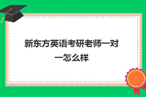 新东方英语考研老师一对一怎么样(新东方的英语考研班有用吗)