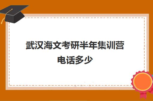 武汉海文考研半年集训营电话多少（武汉考研培训机构排名前十）