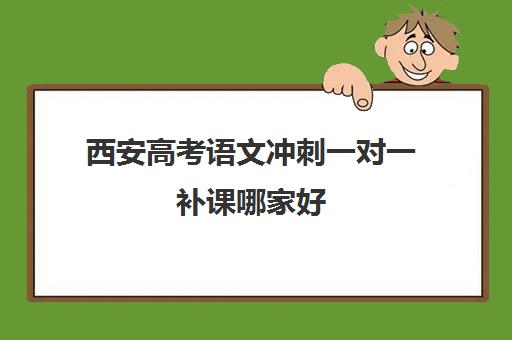 西安高考语文冲刺一对一补课哪家好(西安家教一对一)