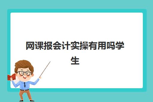 网课报会计实操有用吗学生(学会计是去培训班还是网上)