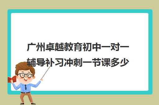 广州卓越教育初中一对一辅导补习冲刺一节课多少钱