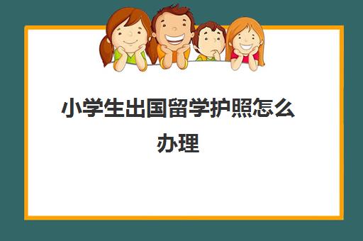 小学生出国留学护照怎么办理(小学一年级新生入学护照)