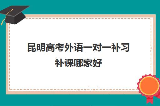 昆明高考外语一对一补习补课哪家好