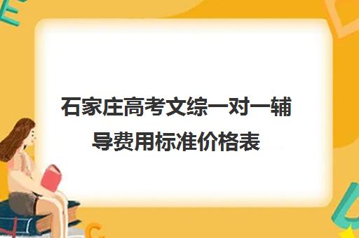 石家庄高考文综一对一辅导费用标准价格表(高三辅导一对一多少钱)