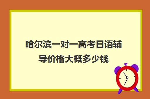 哈尔滨一对一高考日语辅导价格大概多少钱(哈尔滨一对一补课费用)