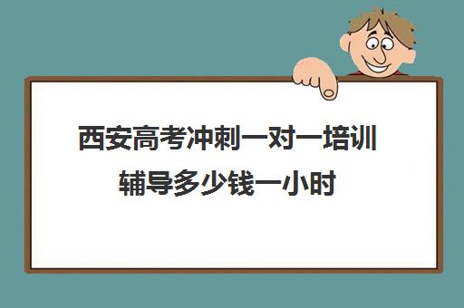 西安高考冲刺一对一培训辅导多少钱一小时(西安高三补课机构哪个比较好)