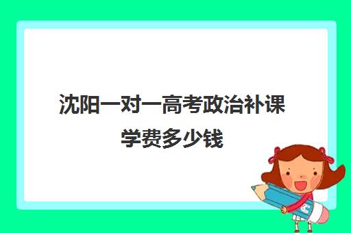 沈阳一对一高考政治补课学费多少钱(1对1补课费用大概多少)