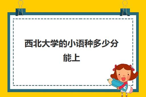 西北大学的小语种多少分能上(西北师范大学语言学及应用语言学)