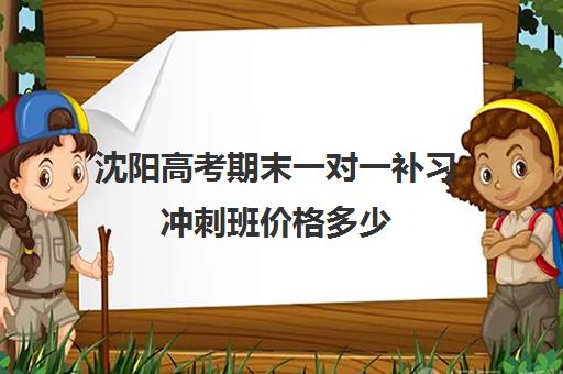 沈阳高考期末一对一补习冲刺班价格多少