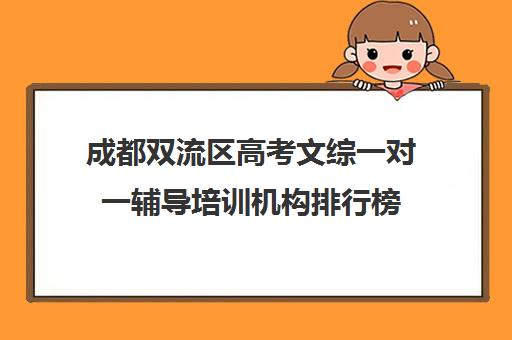 成都双流区高考文综一对一辅导培训机构排行榜(文综一对一有用吗)