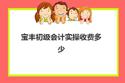 宝丰初级会计实操收费多少(初级会计证培训需要多少费用)