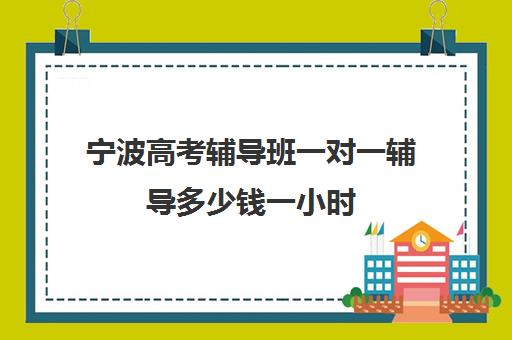 宁波高考辅导班一对一辅导多少钱一小时(个人宁波高二网上一对一辅导)