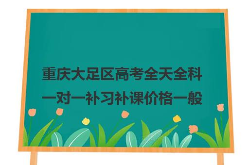 重庆大足区高考全天全科一对一补习补课价格一般多少钱