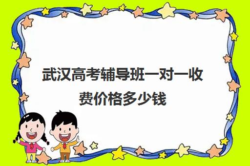 武汉高考辅导班一对一收费价格多少钱(武汉高三全日制的培训机构有哪些)