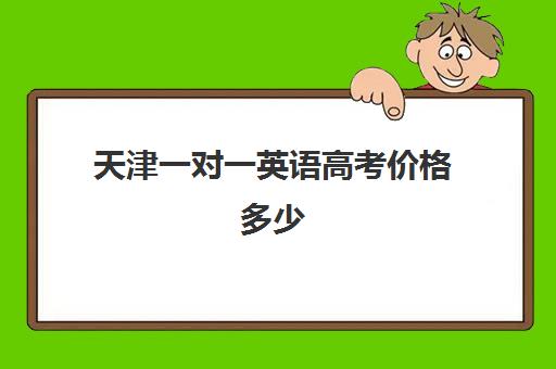 天津一对一英语高考价格多少(天津一对一收费标准)