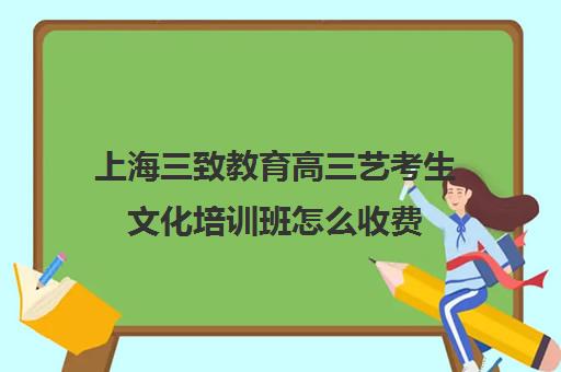 上海三致教育高三艺考生文化培训班怎么收费(上海三大艺考培训机构)