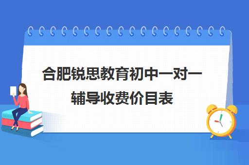 合肥锐思教育初中一对一辅导收费价目表(合肥比较出名辅导班)