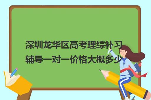 深圳龙华区高考理综补习辅导一对一价格大概多少钱