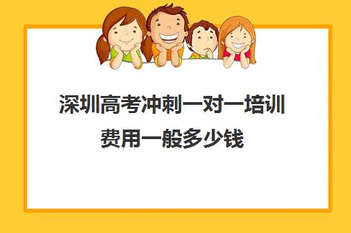 深圳高考冲刺一对一培训费用一般多少钱(深圳高中补课机构排名)