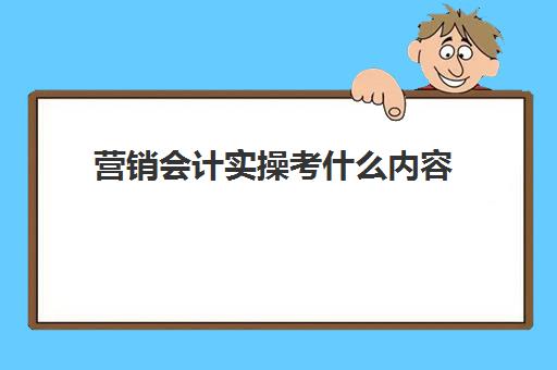 营销会计实操考什么内容(财务会计考研考哪些科目)