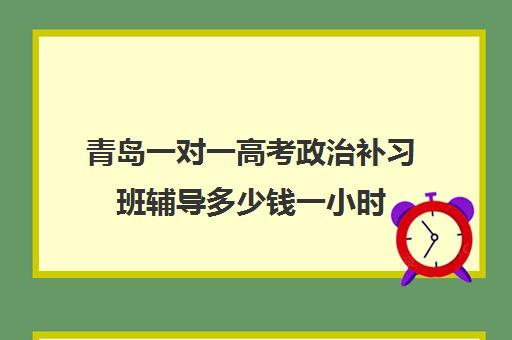 青岛一对一高考政治补习班辅导多少钱一小时