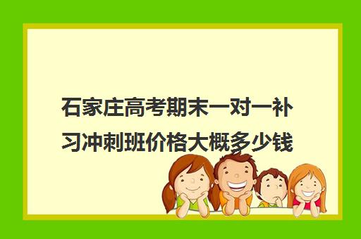 石家庄高考期末一对一补习冲刺班价格大概多少钱