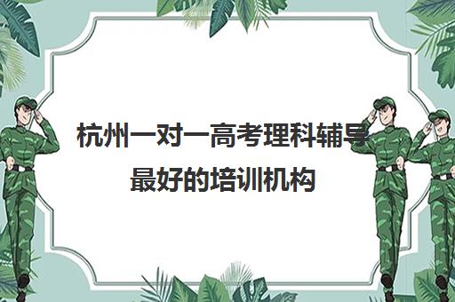 杭州一对一高考理科辅导最好的培训机构(高中一对一辅导机构排名)