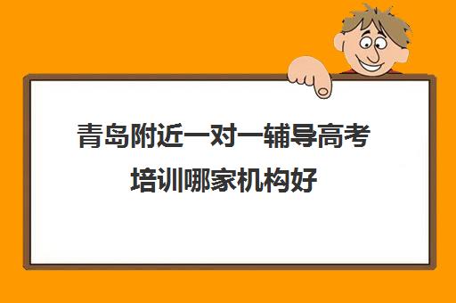 青岛附近一对一辅导高考培训哪家机构好(语文一对一辅导哪家好)