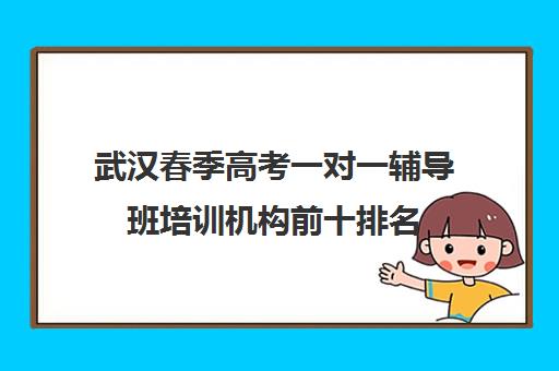 武汉春季高考一对一辅导班培训机构前十排名(武汉初升高衔接班哪个好)