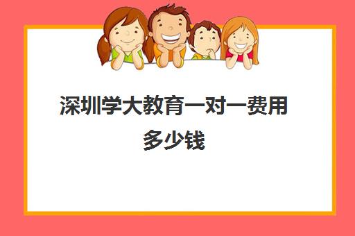 深圳学大教育一对一费用多少钱(学大教育价格表)