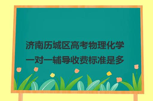 济南历城区高考物理化学一对一辅导收费标准是多少补课多少钱一小时(高中物理补课一般