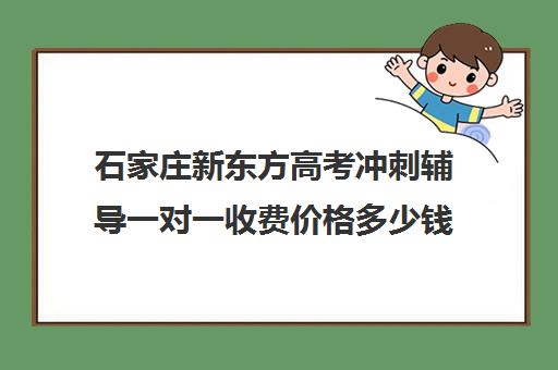 石家庄新东方高考冲刺辅导一对一收费价格多少钱(石家庄新东方学费价目表)