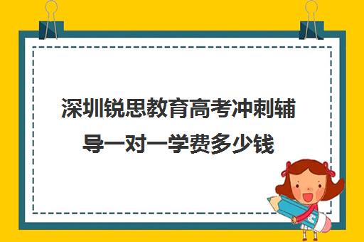 深圳锐思教育高考冲刺辅导一对一学费多少钱(一对一补课收费标准)