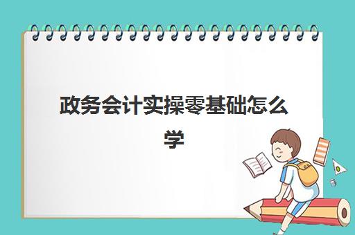 政务会计实操零基础怎么学(新手财务怎么自学)