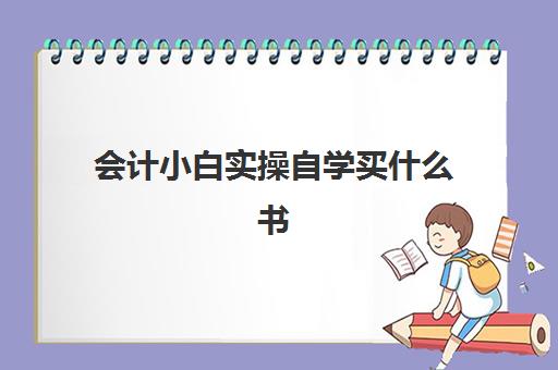 会计小白实操自学买什么书(免费网上自学会计教程)