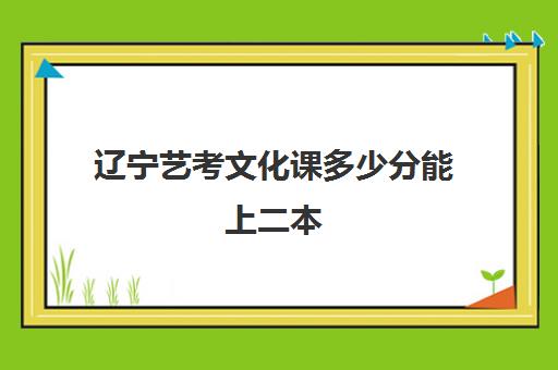 辽宁艺考文化课多少分能上二本(辽宁艺考生能报考学校)