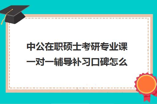 中公在职硕士考研专业课一对一辅导补习口碑怎么样？